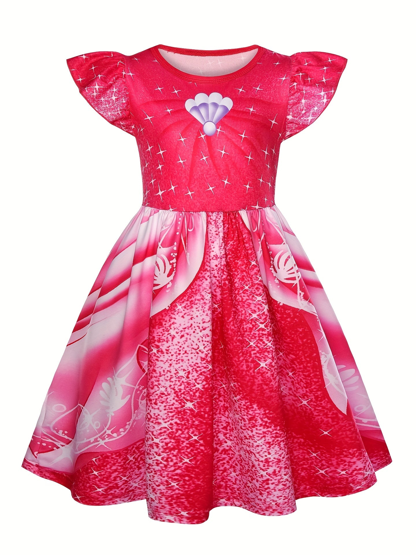 Girls Peach Pink Princess Costume Anime Cartoon Cosplay Dress