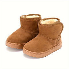 Warm Fleece Snow Boots Girls | Soft Winter Outdoor Hiking Shoes