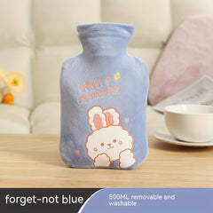 Plush Cover Hot Water Bag Thickened Hand Warmer