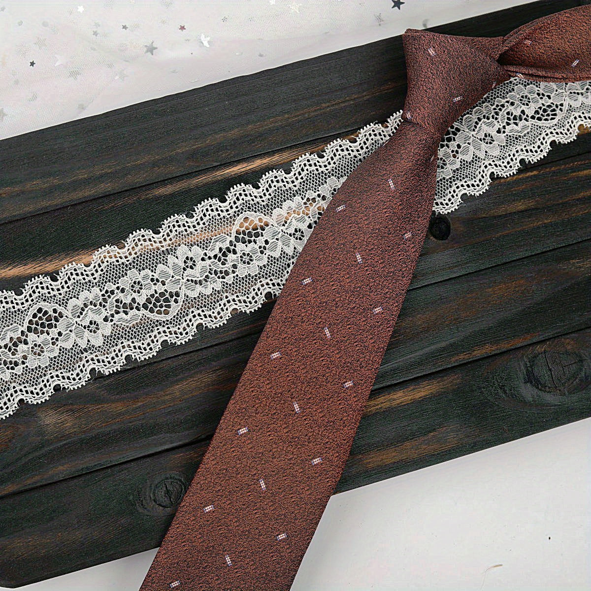 Men's Retro Floral Tie for Wedding