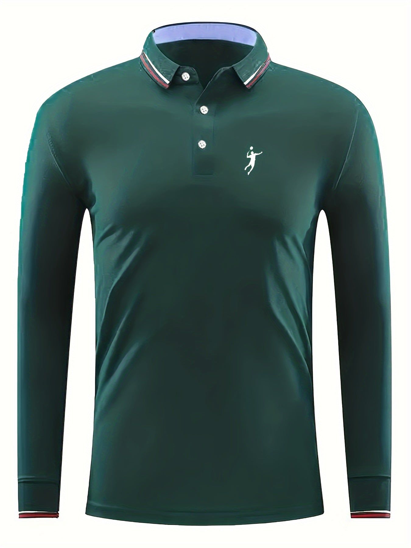 Men's Badminton Long Sleeve Lapel Shirt
