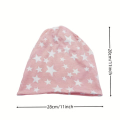 Pentagram Print Couple Beanie Elastic Skull Cap Chemo Hats