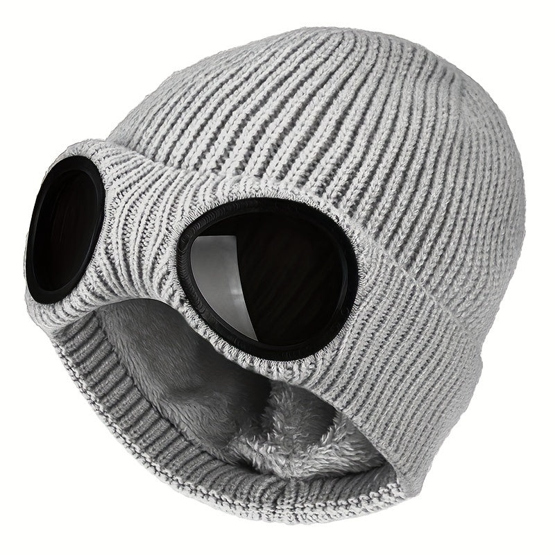Windproof Warm Knitted Ski Hat Autumn Winter Outdoor Cap