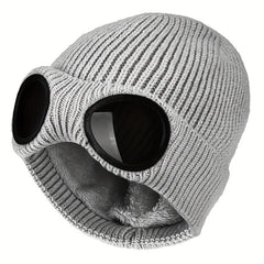 Windproof Warm Knitted Ski Hat Autumn Winter Outdoor Cap