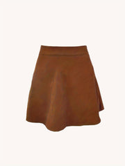 High Waist Corduroy Flare Skirt for Women