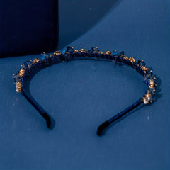 Girls Dark Rhinestone Hair Hoop Princess Accessories