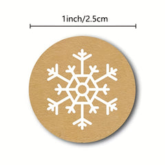 500 Christmas Snowflake Stickers for Scrapbooking & Stationery
