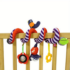 Fun Car Seat Toy Spiral Plush Activity Hanging Toy