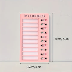 Self Discipline Chore Checklist Memo Board Daily Affairs Reminder Tool