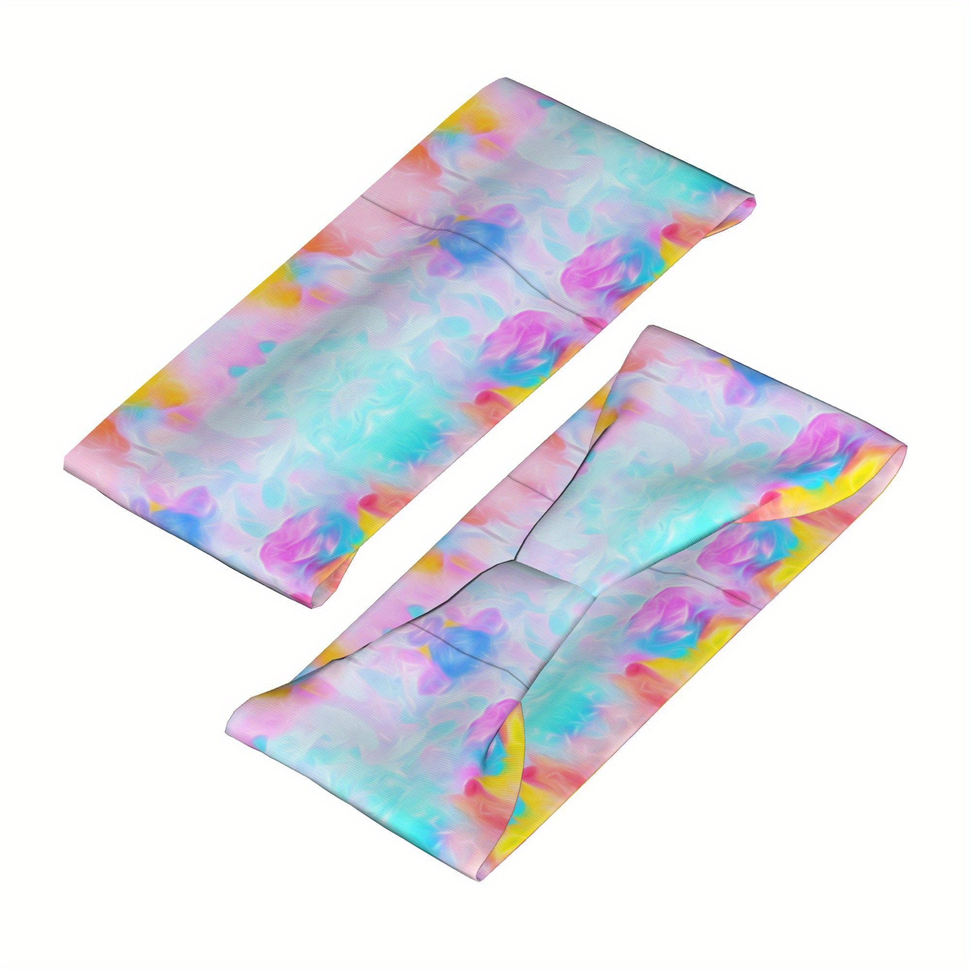 Men's Non Slip Workout Headband Sweat Wicking in Pastel Rainbow Colors