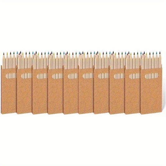 40 Mini Colored Pencils Bulk Pre-Sharpened Portable Coloring Painting Classroom