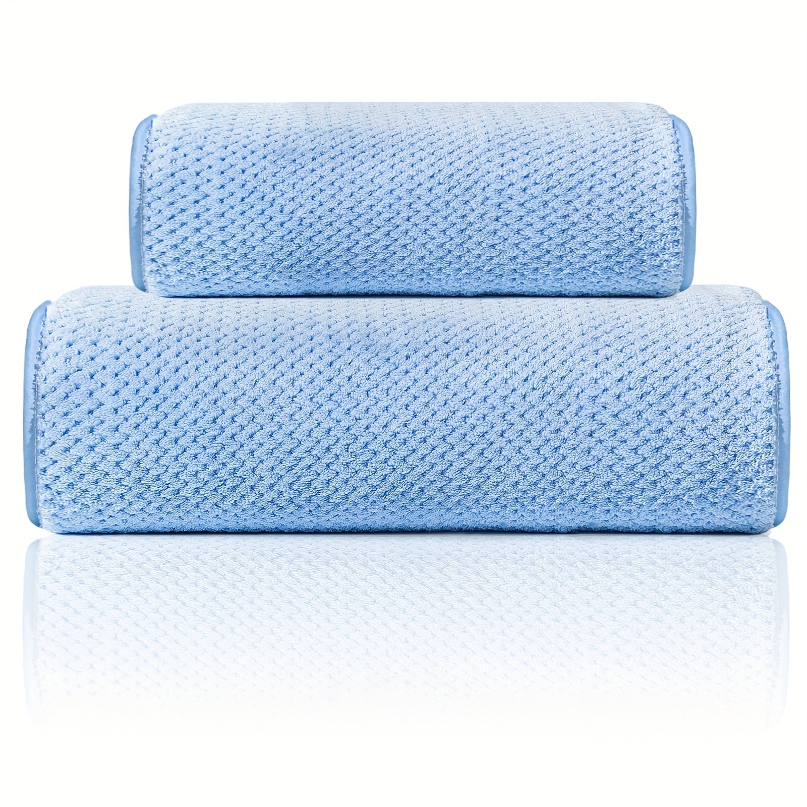 2pcs Microfiber Towel Set Quick Dry Soft Hand Bath Towel