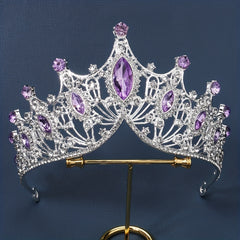 Baroque Style Crown Tiara Bridal Headwear