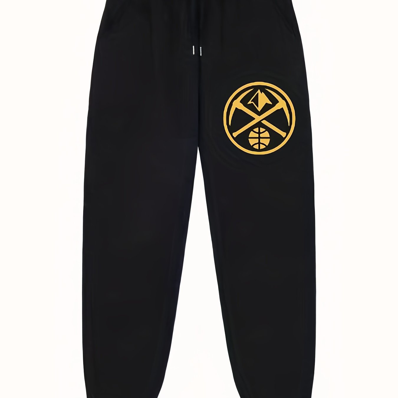 Graphic Print Joggers Men's Casual Loose Fit Waist Drawstring Pants