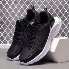 Women's Lace-up Non-slip Athletic Running Shoes Waterproof & Shockproof Sneakers