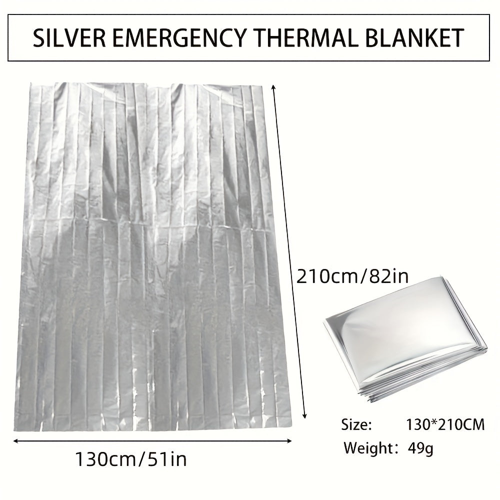 2pcs Emergency Insulation Blanket First Aid Survival Aluminum Film Rescue