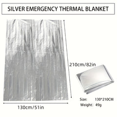 2pcs Emergency Insulation Blanket First Aid Survival Aluminum Film Rescue