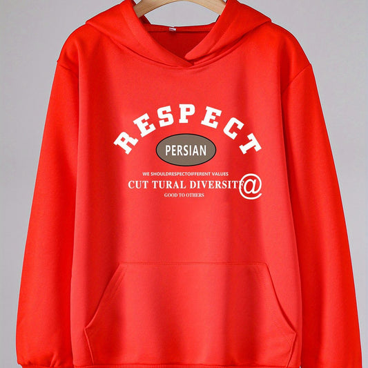 RESPECT Girls Hooded Sweatshirt With Pocket