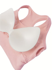 3pcs Seamless Sports Tank Tops Breathable Workout Top