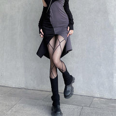 Women's Patterned Nylon Stockings