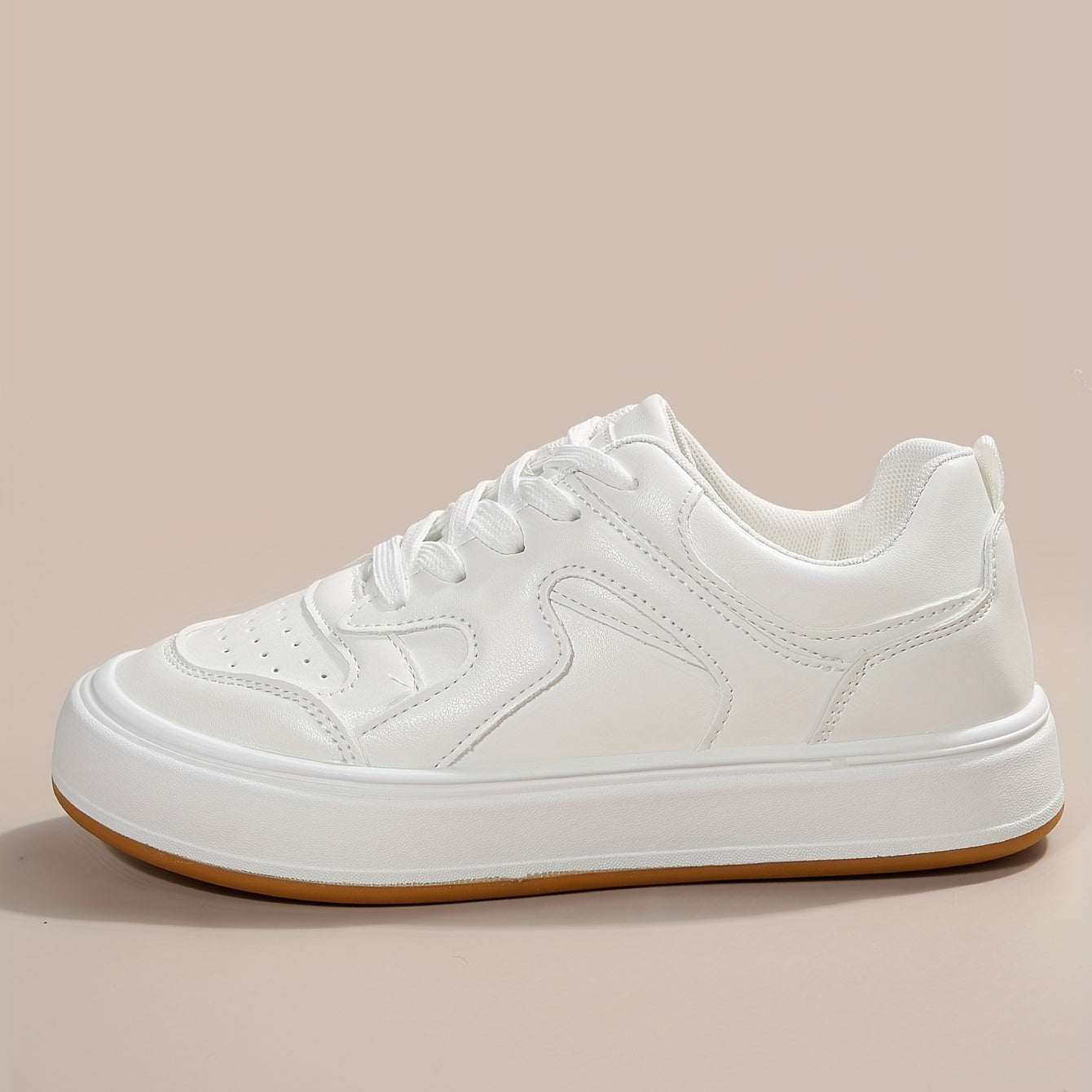 Classic Small Platform Flat Shoes Lace Up Lightweight Sneakers