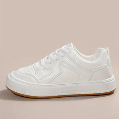 Classic Small Platform Flat Shoes Lace Up Lightweight Sneakers