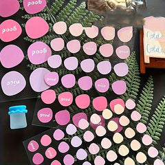 Dots Collage Love Slitting Hand Account DIY Tool Sticker Package Ins