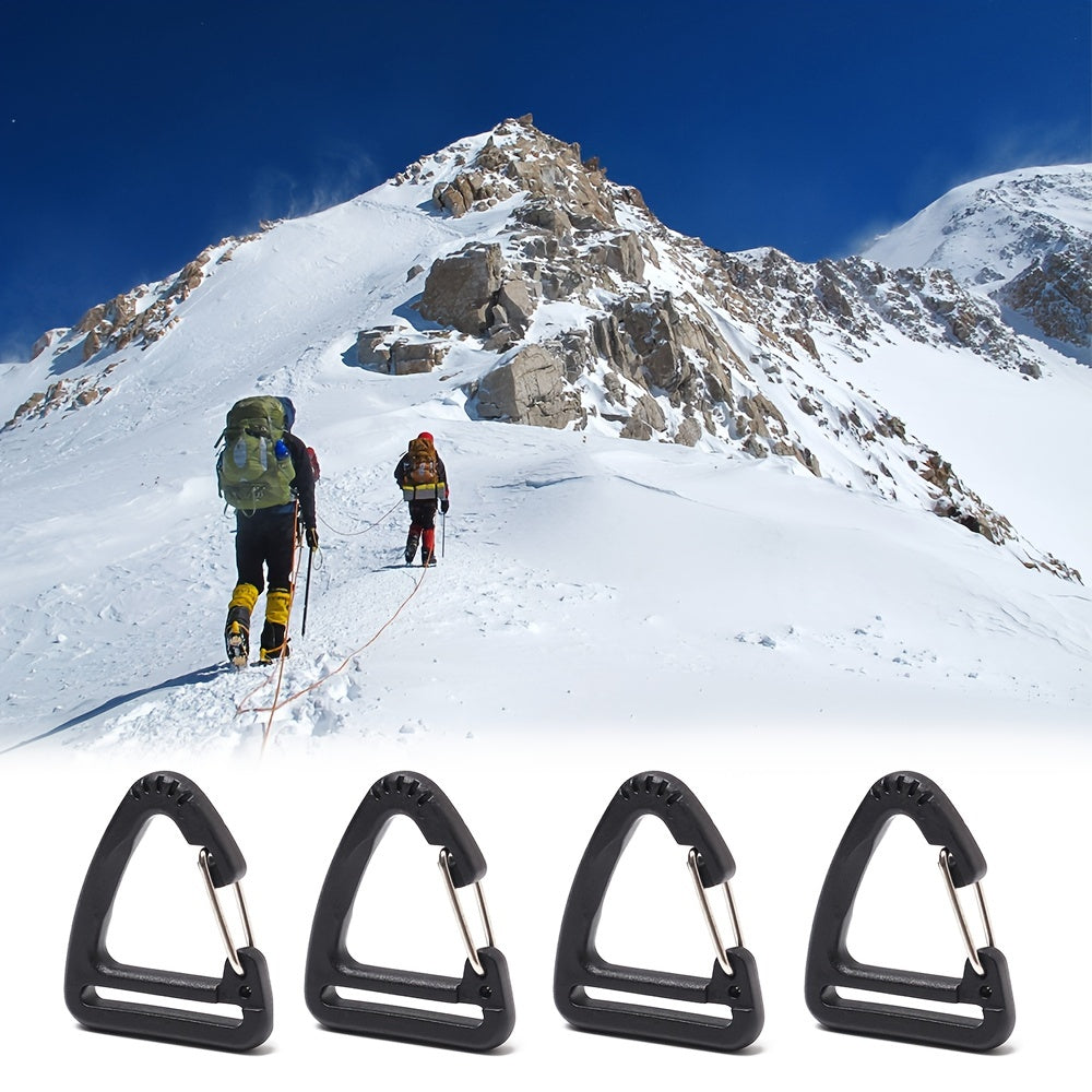 3pcs Webbing Belt Hanging Buckle Triangle Hook For Outdoor Camping Hiking