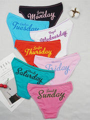 7 Pack Women's Pattern Mixed Panties Set