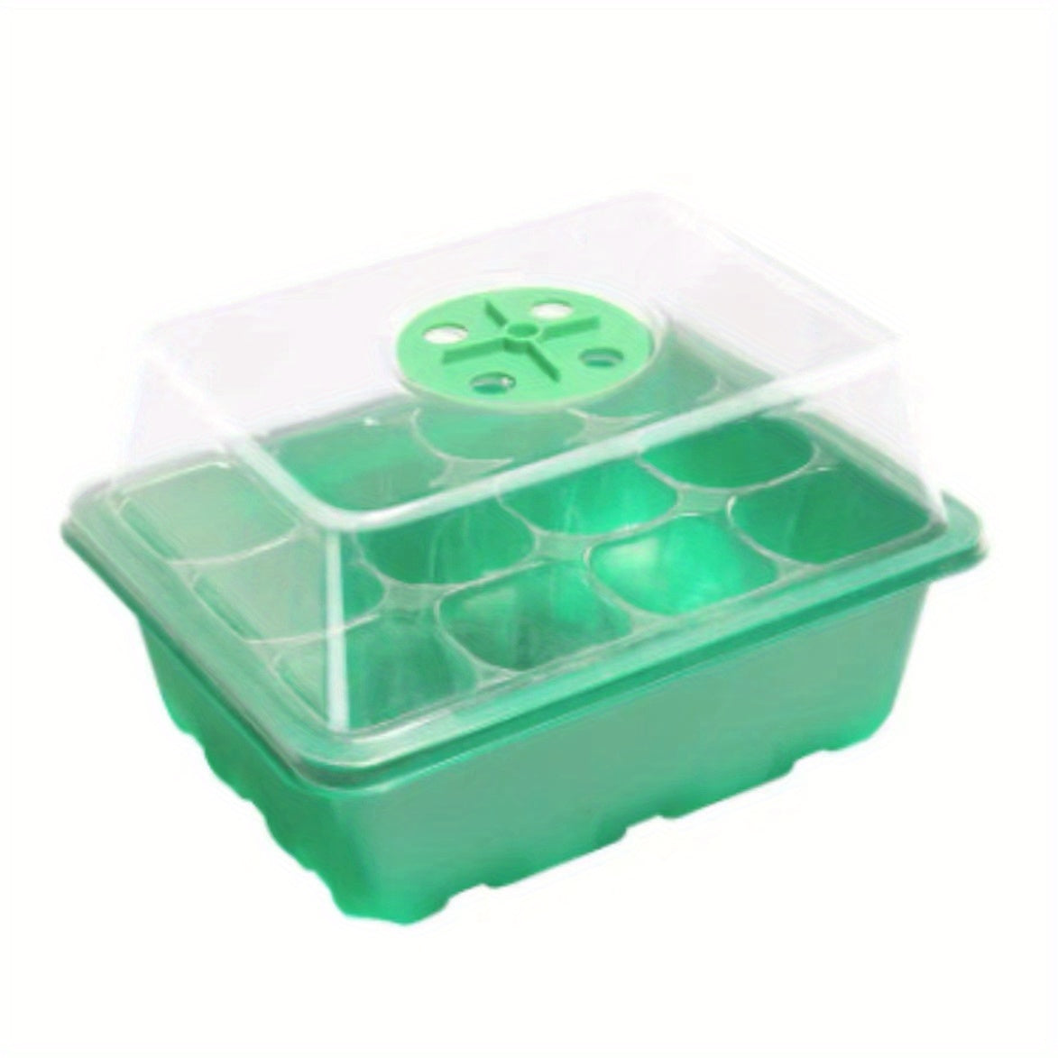 12 Hole Seed Grow Planter Box Seed Starter Tray Seeding Kits