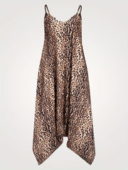 Leopard Print Cami Jumpsuit Sleeveless Boho Summer Style