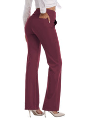 High Waist Flared Trousers Sports Fitness Yoga Running Trousers