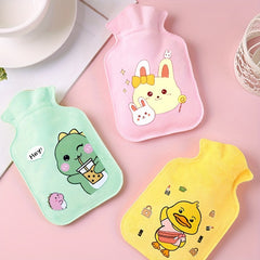 350ml Cartoon Dinosaur Rabbit Plush Warm Water Bag Hot Water Bag