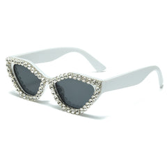 Stylish Women's Punk Sunglasses Cat Eye Sunshade Eyeglasses