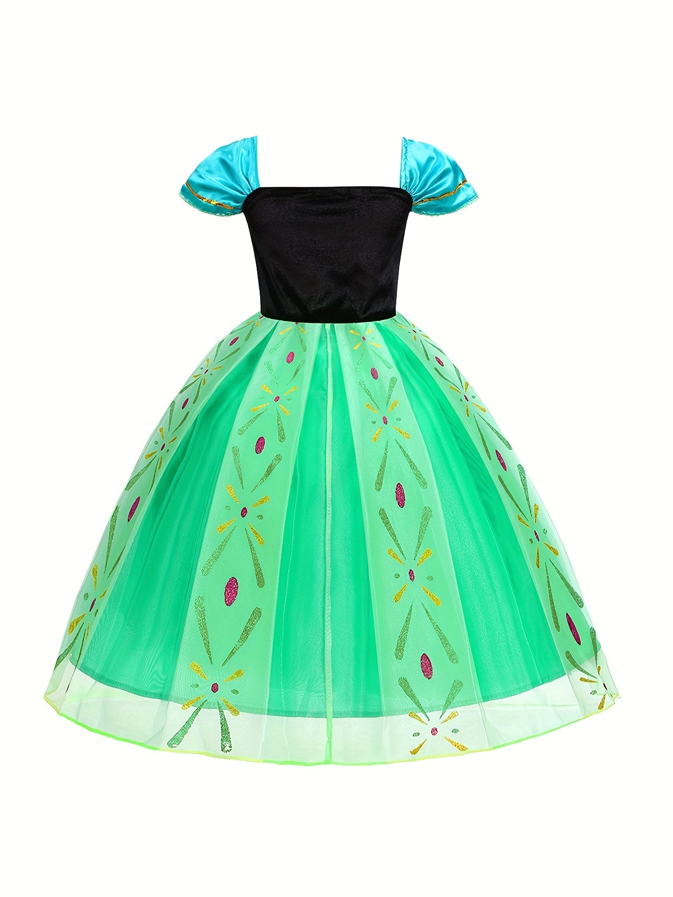 Anime Movie Character Cosplay Costume Girl s Velvet Mesh Dress