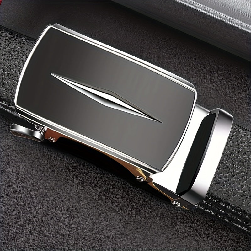 Men's Belt with Automatic Buckle Business Casual Formal Dress