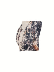 Letter Print Skinny Shorts Casual Shorts For Spring & Summer Women's Clothing