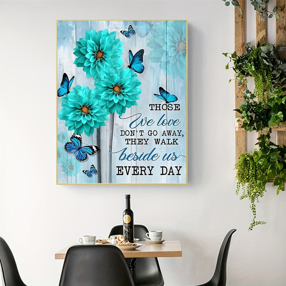 Canvas Flower Pattern Poster Print for Home Wall Decoration