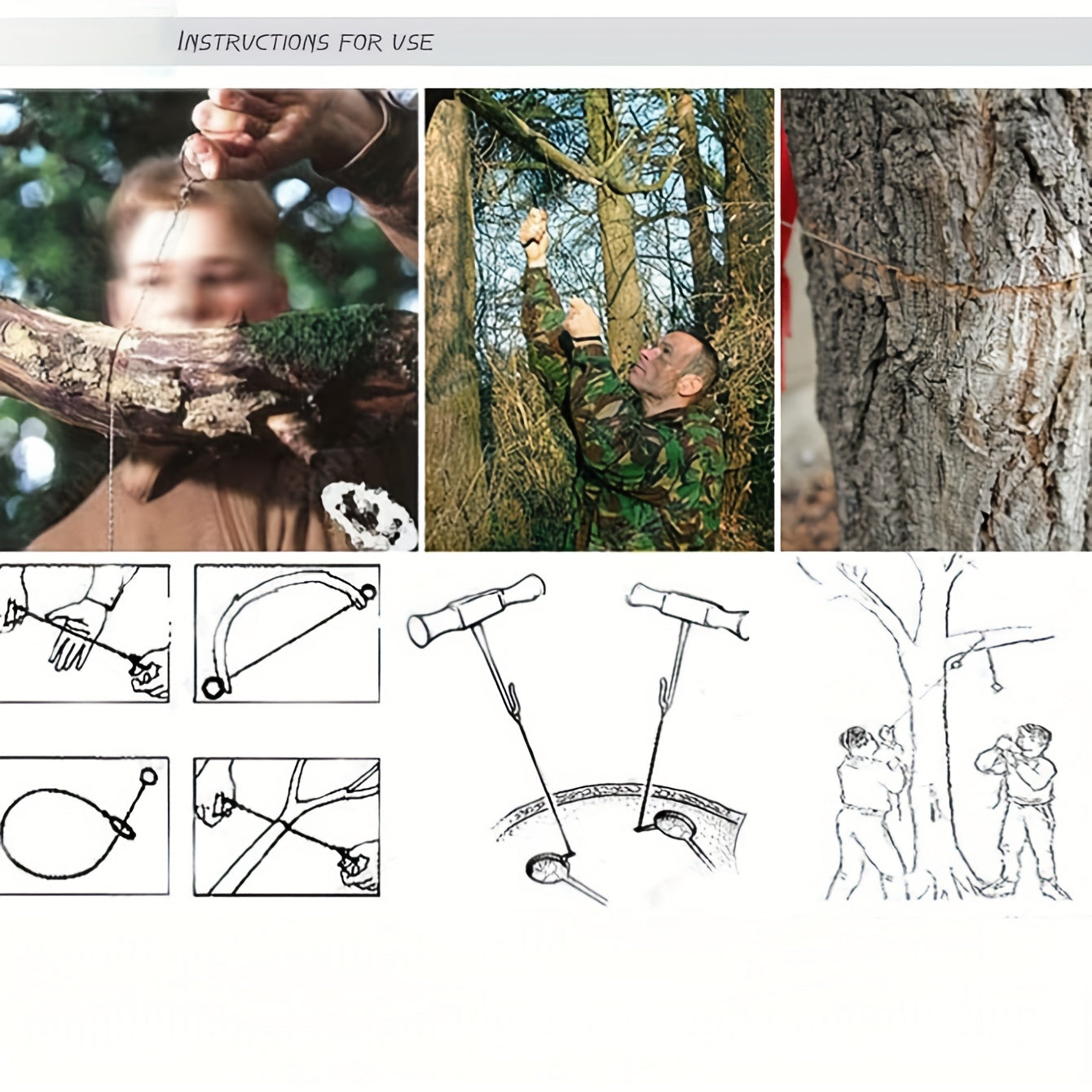 Portable Steel Wire Saw for Outdoor Camping Emergency Survival