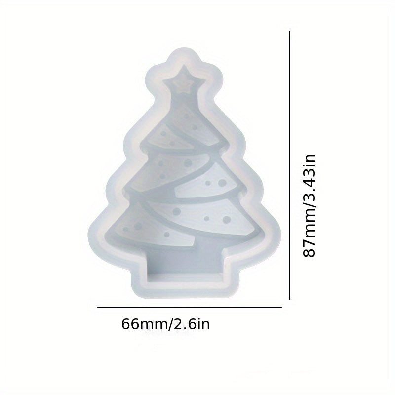 Christmas Snow Candle Silicone Mold Gypsum Aromatherapy Decoration