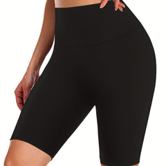 Women's High Stretch Yoga Shorts - Slim Fit and Comfortable
