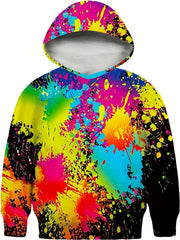 3D Printed Kids Sports Hoodie, Boys & Girls Stylish Sweatshirt