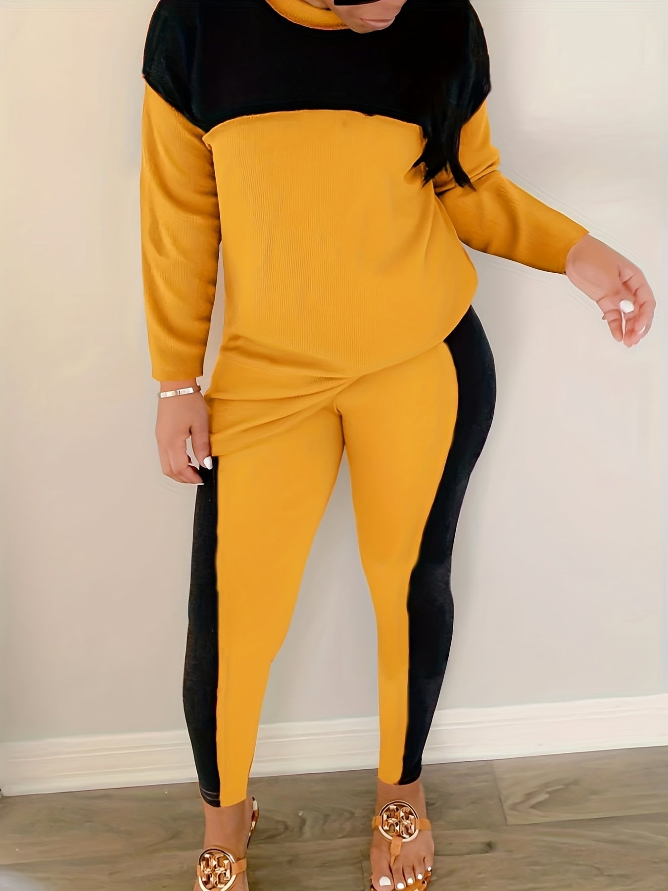 Colorblock Tee & Leggings Set