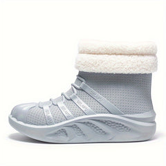 Short Women's Rain Boots Winter Warm PVC Slip-resistant Work Boots