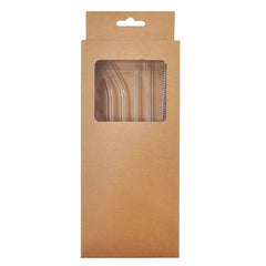 3pcs Reusable Glass Straws With Cleaning Brush Heat Resistant Clear Straw