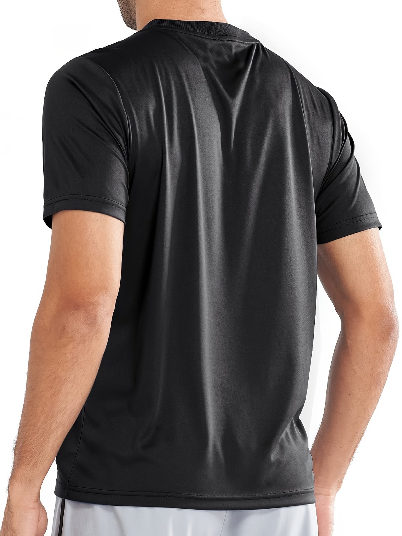 Men's Sun Protection Breathable Sports T-Shirt for Outdoor Activities