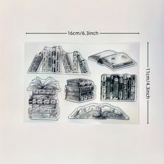 Book Series Transparent Stamp for Scrapbooking