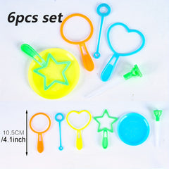 6pcs Bubble Water Tool Set Blowing Bubble Toys