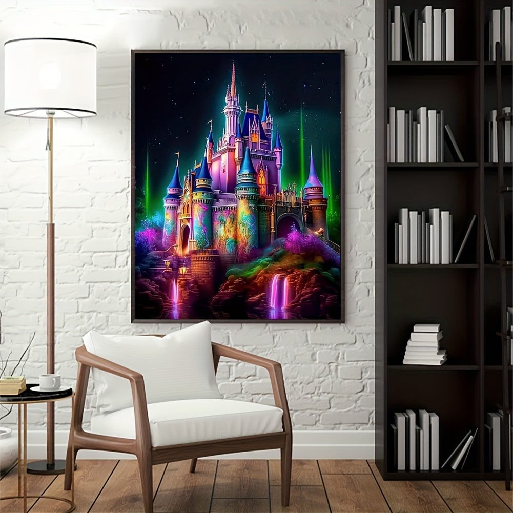 Castle Landscape Canvas Painting Poster for Home Wall Decor