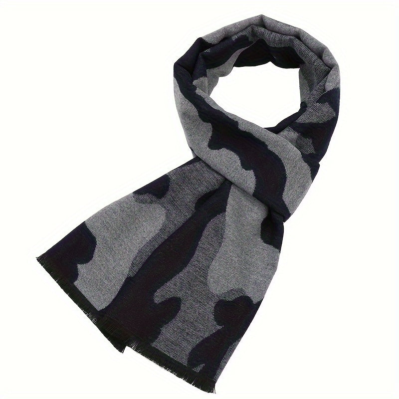 Men's Plaid Windproof Scarf Shawl